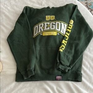 J. America Mega Hood Green Sweatshirt